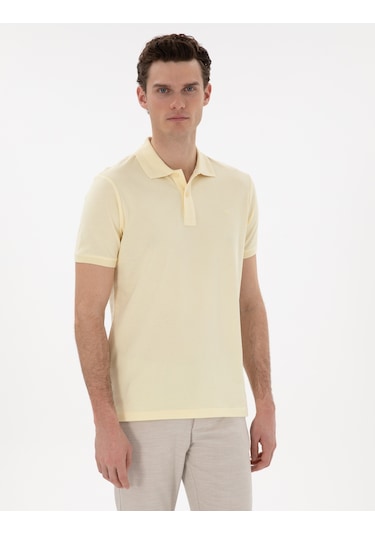 Pierre Cardin Erkek Açık Sarı Tişört Basic 50302561-vr004 Açık Sarı