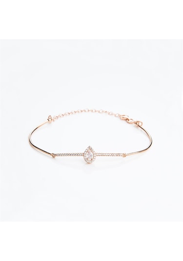 Damla Rose Gold Gümüş Kadın Bileklik