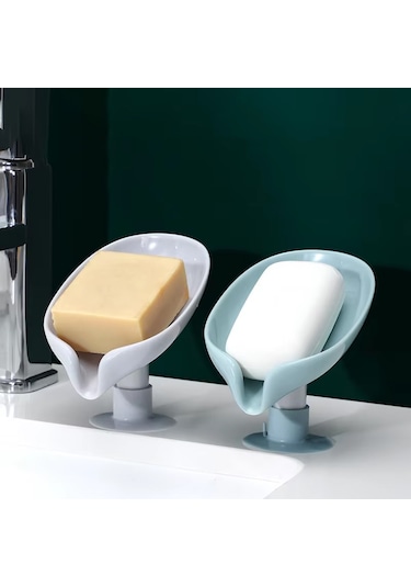 Vantuzlu Katı Sabunluk Tutacağı Tutma Rafı, Su Giderli, Karma