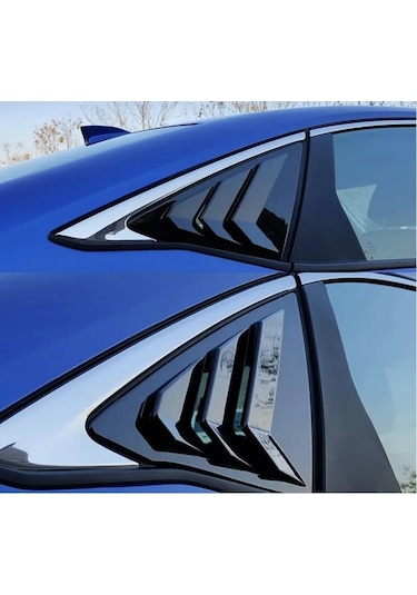 Honda civic 2022 Kelebek Cam Vizörü Pianoblack Fe1