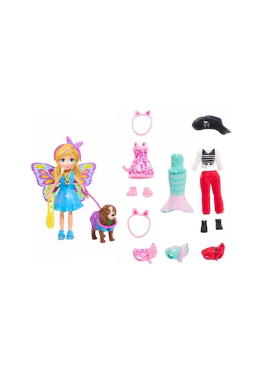 Polly Pocket ve Hayvan Dostu Kostüm Giyiyor Oyun Seti GDM15