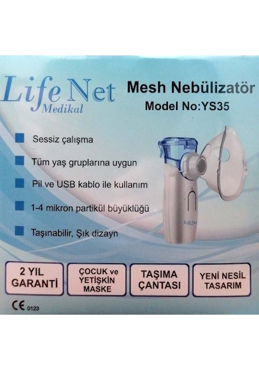 Life Net Mesh YS35 Taşınabilir Nebülizatör