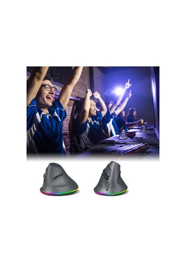 Reedark Dikey Kablosuz Oyuncu Mouse Programlanabilir  2.4g Kablosuz+bt Bağlantısı Ergonomik Tasarım