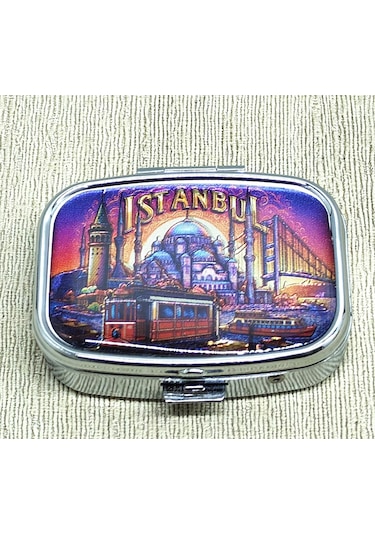River World Teması İstanbul İlaç Saklama Kutusu Seri H Çok Renkli