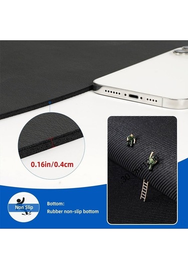 Ulzyvf Mutfak Tezgahı Su Emici Kurutucu Paspas, 30x50cm Gri, Dayanıklı Pratik Koyu Gri Koyu Gri