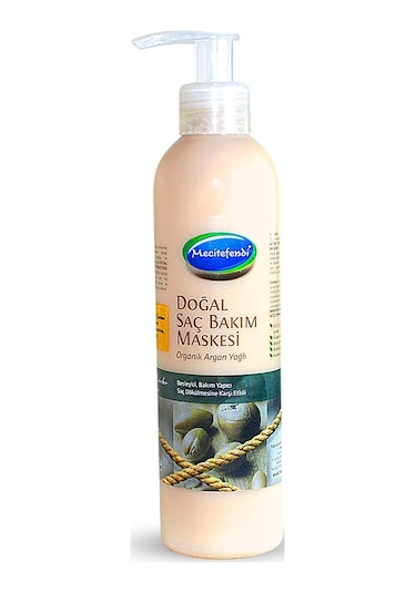 Mecitefendi Organik Argan Yağlı Doğal Saç Bakım Maskesi 250 ML