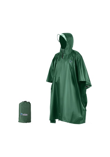 Springsun Çok Amaçlı Yağmurluk - Kamp, Yürüyüş Ve Seyahat İçin Pu5000mm Su Geçirmez Yeşil Şemsiye Yeşil