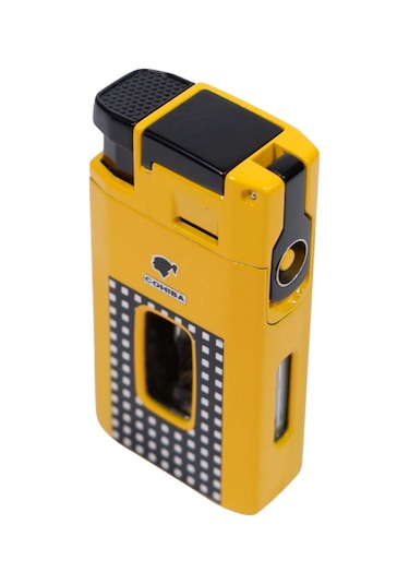 Cohiba Çift Torch Pürmüz Sarı Puro Çakmağı - Tr8968