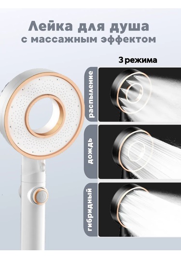 Home&comfort Masajlı Duş Başlığı, Mod Seçeneği İle 258958476 Beyaz