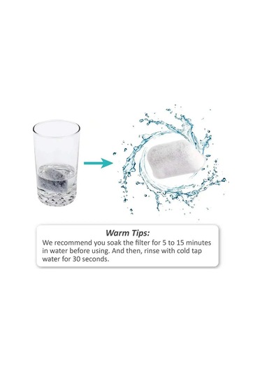 Cuisinart İçin 10 Adet Yedek Aktif Kömür Su Filtreleri Diğer