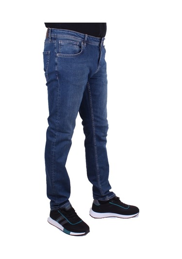 Twister Panama 761-01 Lacivert Düşük Bel Dar Paça Erkek Jeans Pantolon Lacivert