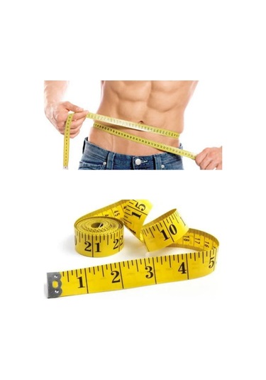 Mezura Vücut Ölçüm Beden Ölçmek İçin Mezura Klasik Terzi Mezurası 150 Cm Mezura Tekstil Renkli