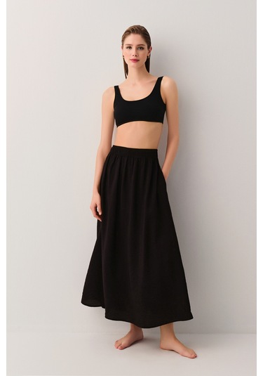 Suwen Harper Plaj Eteği Sba25650012 Siyah