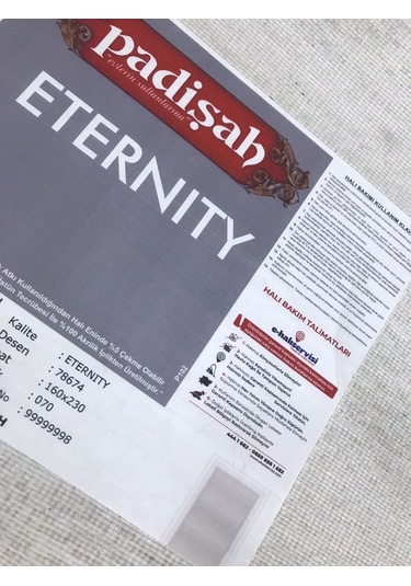 Padişah Halı Eternity 78674 070 Serisi Akrilik Salon Oturma Odası Halısı Kahve Krem