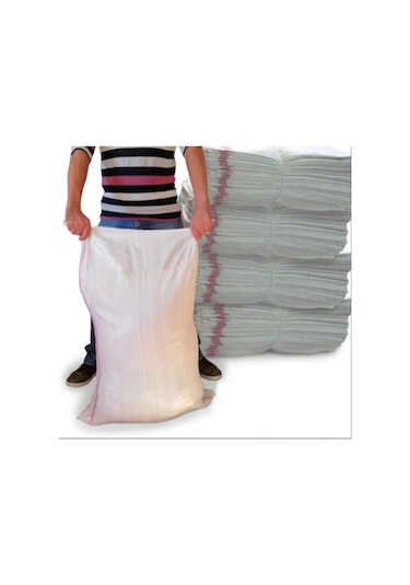 Naylon Çuval - Sentetik Çuval - Saman Çuval - Moloz Çuvalı 10 Adet 60x90 Cm 60 X 90
