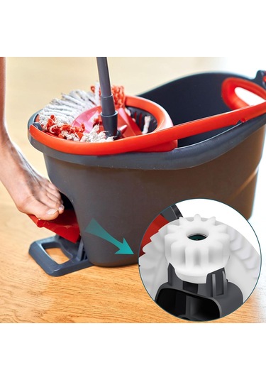 Yaozixa 4 Adet Tek Yönlü Döner Mop Pedal Aksesuarı - Vileda Ve O-cedar İçin Değişim Parçaları