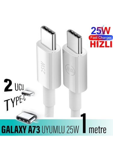 Samsung Uyumlu Galaxy A73 5g Şarj Kablosu Type C Hızlı Şarj Kablosu 25w