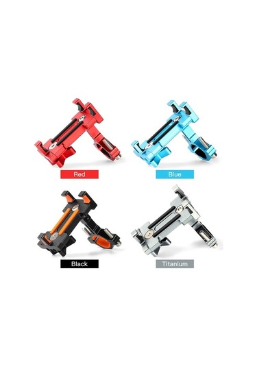 Besthome1 Bm03 Dayanıklı Alüminyum Alaşımlı Bisiklet Telefon Tutucu - Şok Emici Silikonlu, Mavi Renkli, Uygun Tüm Bisikletlere, Mavi