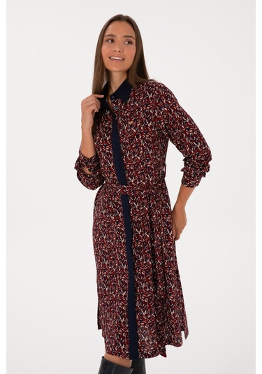 U.s. Polo Assn. Kadın Lacivert Elbise Dokuma 50316431-vr033 Lacivert