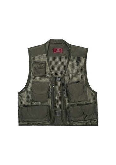 Artfulabode Yeşili Yeşil Yeleği Yeleği Yaz Ordu Kuruyan Koyu Hızlı Fotoğrafçılığı Çok Cepli Ceket Bel Balıkçılık Ağ Zj Koyu Yeşil