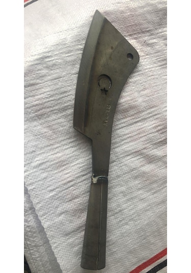 Mutfak Satırı Çok Amaçlı Satır Demir Saplı Satır Ay Yıldızlı Bul Mak Satır