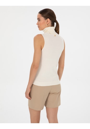 Pierre Cardin Kadın Ekru Kazak /triko 50316336-vr019 Ekru