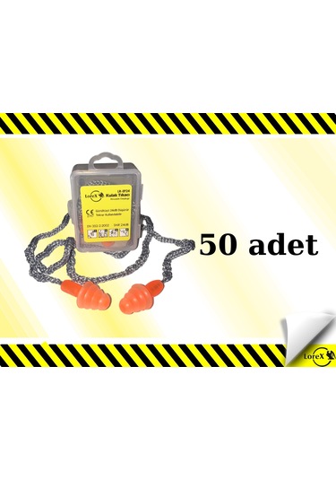 Lorex Lr-ep24 Çam Tipi Kordonlu Kulak Tıkacı 50 Adet