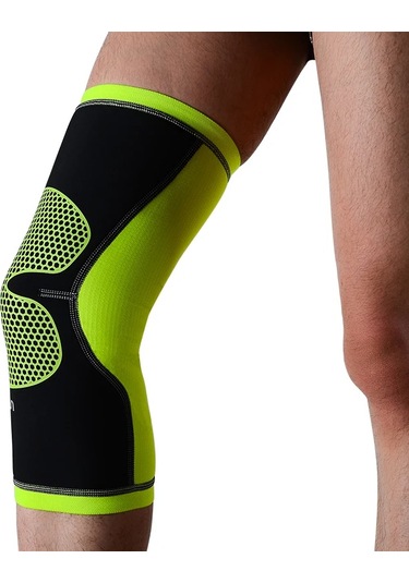 Conventions1 Açık Sıkıştırma Spor Diz Pedleri Koşu Bisiklet Yeşil