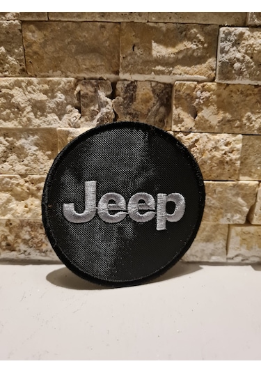 Çeyiz Jeep -Patch Peç Arma Nakış Işleme Dokuma Gri