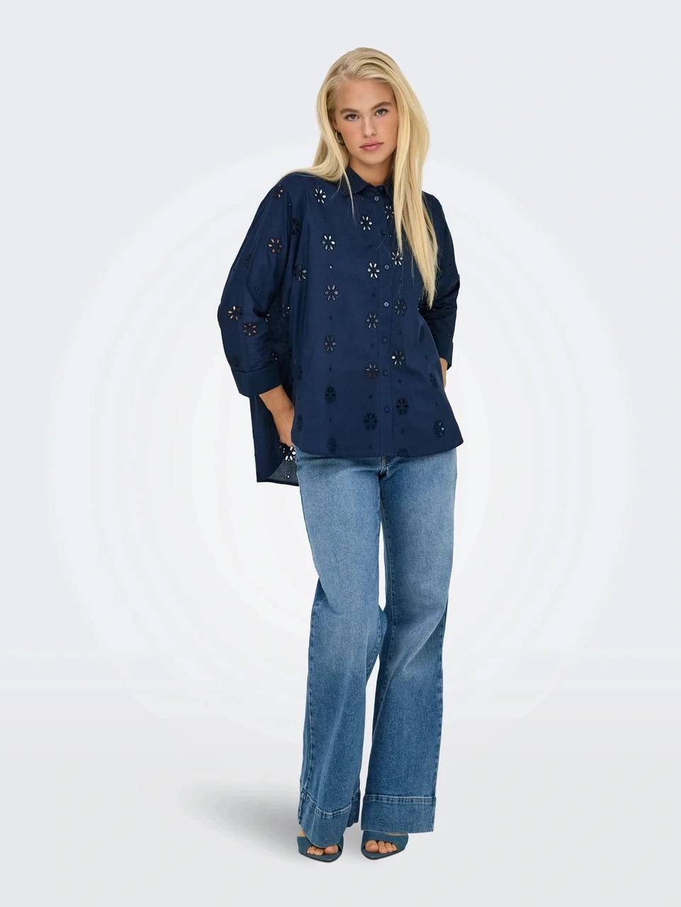 Only 15360467 Kadin Gomlek - Lacivert Lacivert