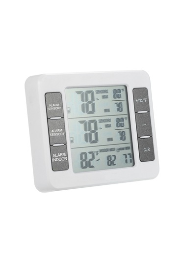 0 50 Mini Lcd Dijital Termometre Sıcaklık Ölçer Beyaz