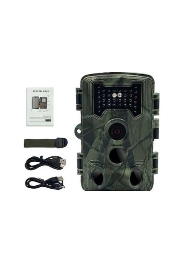 Maoyaya 16mp 1080p Gündüz Gece Kamera, Açık Hava İzleme, Ip54 Su Geçirmez, 2.0 Ekran, Hayvan Gözlem, 3 Siyah