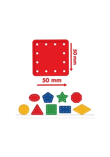 +3 Yaş Şekillerle Aktivite İp Dizme Oyunu (dede Oyuncak)