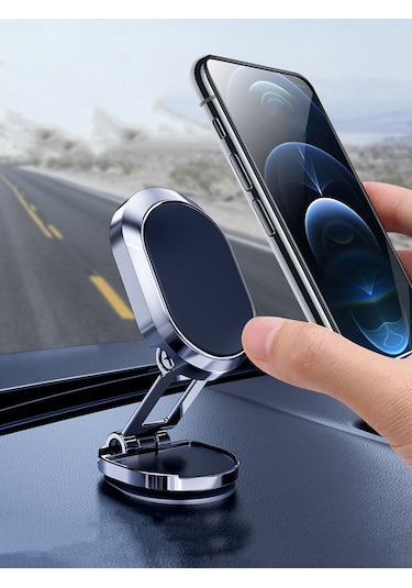 Katlanabilir Manyetik Mini Araç İçi Ve Masaüstü Telefon Tutucu