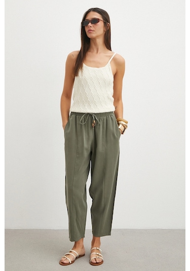 Uterpe Askılı Crop Triko Ekru