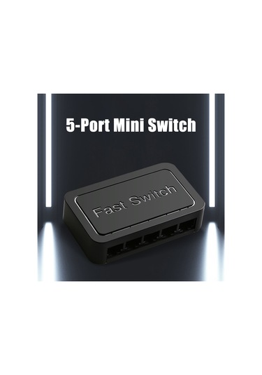 Xindoker 5 Port 10/100mbps Sinyal Yönlendirici, Konfigürasyon Gerektirmeyen, Plug & Play, Sessiz İşlem, Ev Ve Ofis Ağları İçin Siyah