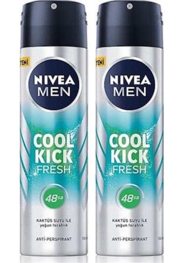 Nivea Men Cool Kick Fresh Erkek Sprey Deodorant 2 x 150 ML