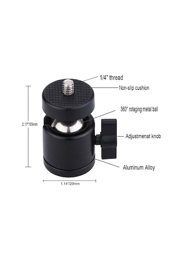 Tripod Slr Projeksiyon Kamera Ve Ring Light Için 360 Derece Döneb