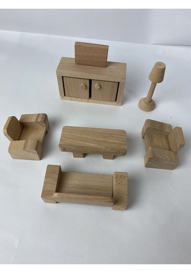 Ahşap Oyuncak Oturma Odası