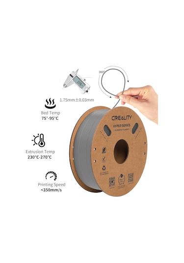 Creality Hyper Abs Gri Filament 1.75mm 1000gr