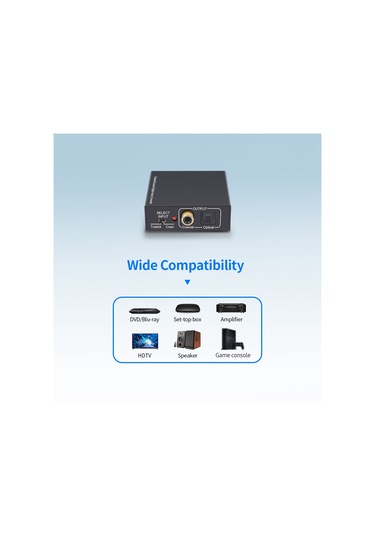 Springsun Aımos Ct02 Metal Ses Dönüştürücü - Koaksiyel Ve Optik Fiber Arası Çift Yönlü, Pcm2.0/dts/dolby-ac3 Desteği, 25mbps Aktarım Hızı