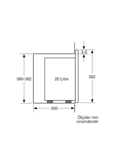 Bosch BEL524MS0 21 LT Ankastre Mikrodalga Fırın