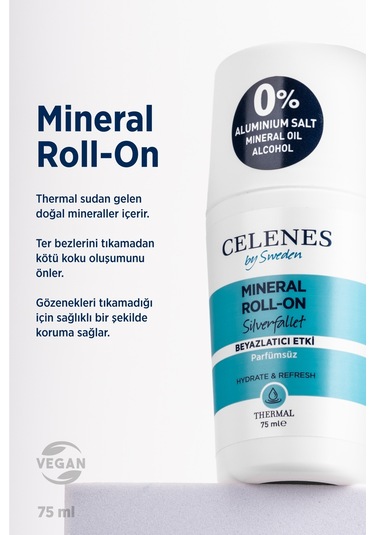 Celenes By Sweden Thermal Beyazlatıcı Roll-On Deodorant 75 ML