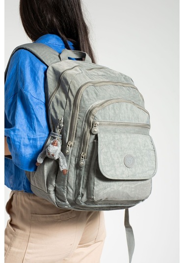 Ultra Hafif Çok Cepli Su Geçirmez Okul Çantası Laptop, Notebook, Okul, Spor, Seyahat Gri 571-2a-3 Gri