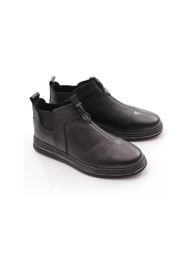 Dgn 20015 Erkek Yani Lastikli Klasik Bot Siyah Benfica