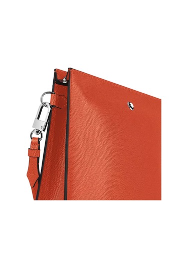 Montblanc Sartorial Deri El Çantası 221568 Kırmızı