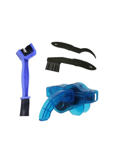 Dofolink Mountain Bisiklet Zincir Temizleyici Seti - Abs Malzeme, Taşınabilir, Mavi Büyük Ve Küçük Fırça İle Yol Bisikletleri İçin Temizlik Aracı