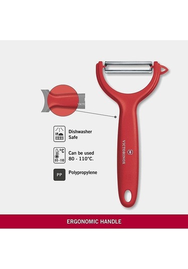 Paslanmaz Çelik 7.6079.1 Domates Ve Kivi Soyacağı Kırmızı Kırmızı Kırmızı