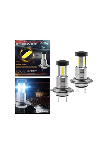 Suntek DC9V-32V 13000LM 3 Taraf 360 Aydınlatma 9005 Hb3 2x Araba Led Far Ampulleri