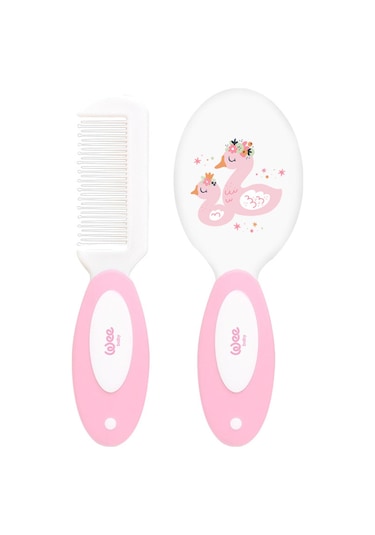 Wee Baby  Fırça Tarak Seti Pembe